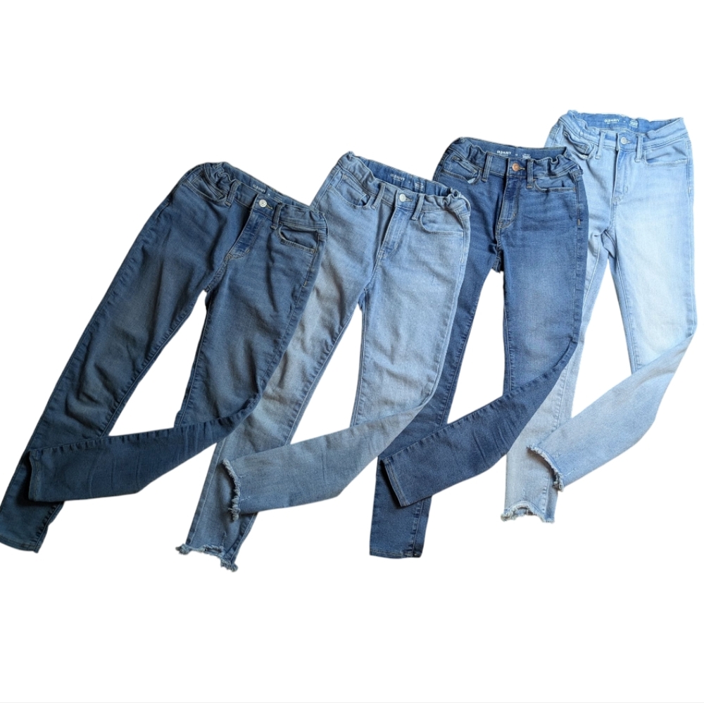4 Pairs! Old Navy High Rise Rockstar Jeggings Light & Med Skinny Jeans Girl's 12